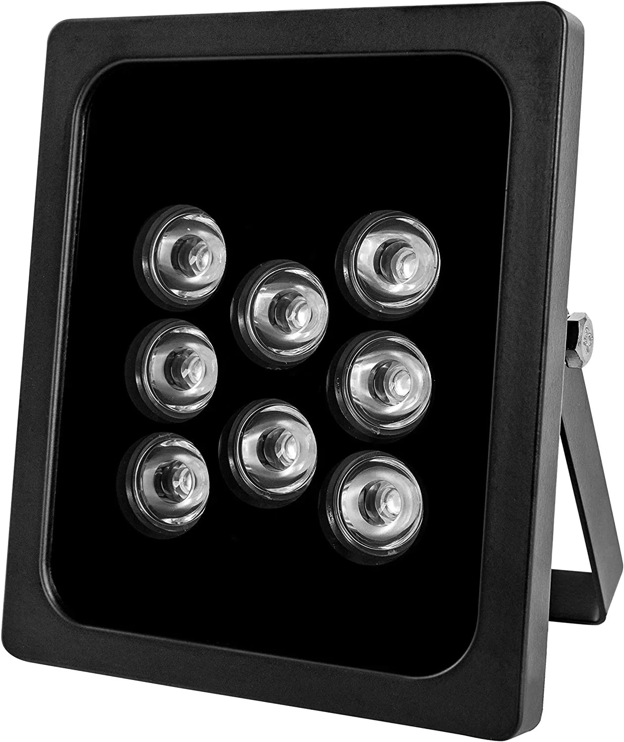 2 PCSize IR Illuminator 90 Degree Wide Angle 8-LEDs IR Infrared Light for Sizeecurity Cameras, Waterproof Outdoor IR Light for CCTV IP Camera