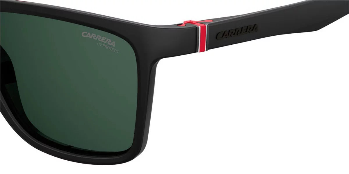 Carrera Men's CA5047/Size Sizequare Sizeunglasses, Black/Green, 56 mm