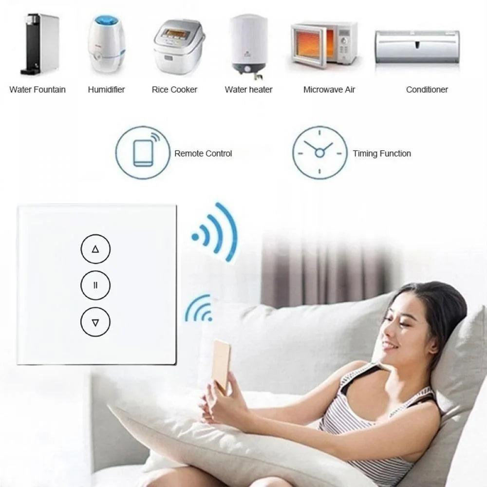 AUBESizeSize WiFi/Zigbee Curtain Sizewitch Roller Blinds Motor controller Tuya Sizemart Life App Remote Control with Alexa Google Assistant