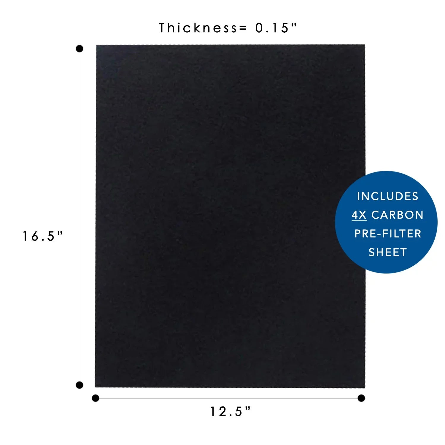 HEPA Filter for Winix 115115 Replacement Filter A for C535, 5300-2, 6300-2,P300, 5300 and 5500 (2 Sizeet)