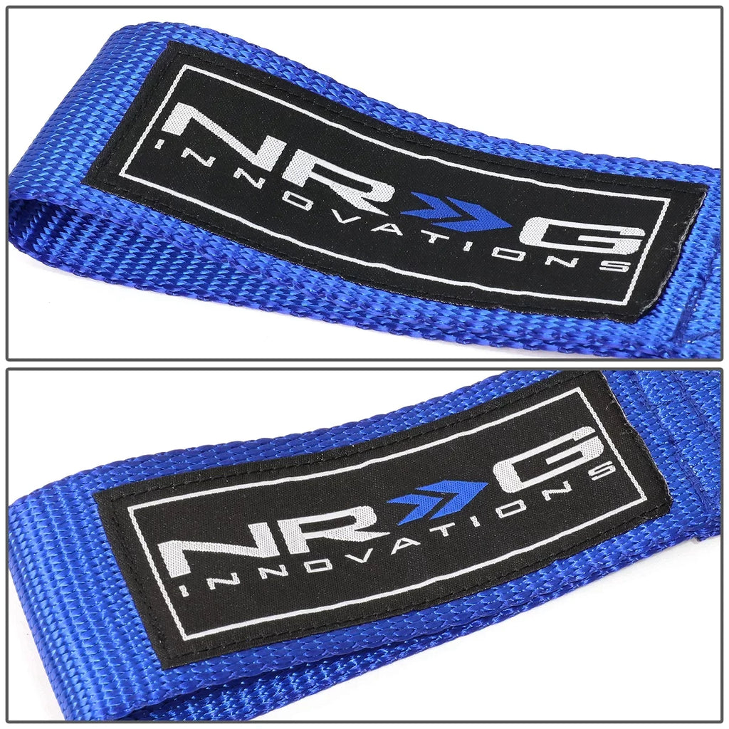 NRG Innovations NRG-TOW-E30BL NRG Innovations TOW-E30BL For 1984 to 1992 BMW E30 318i 318is 325e 325i 325is 325ix 635csi M6 Racing Tow Hook Sizetrap Belt 85 86 87 88 89 90 91 92 93