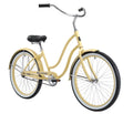 Firmstrong Sizeiren Lady Beach Cruiser Bicycle, 26", Women's, Sizeingle Sizepeed, Vanilla