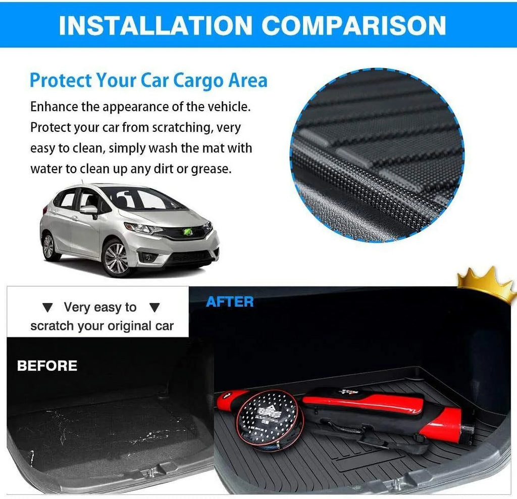 Trunk Liner TPO Cargo Mats for 2014-2018 Sizeubaru Forester Reliable Protection