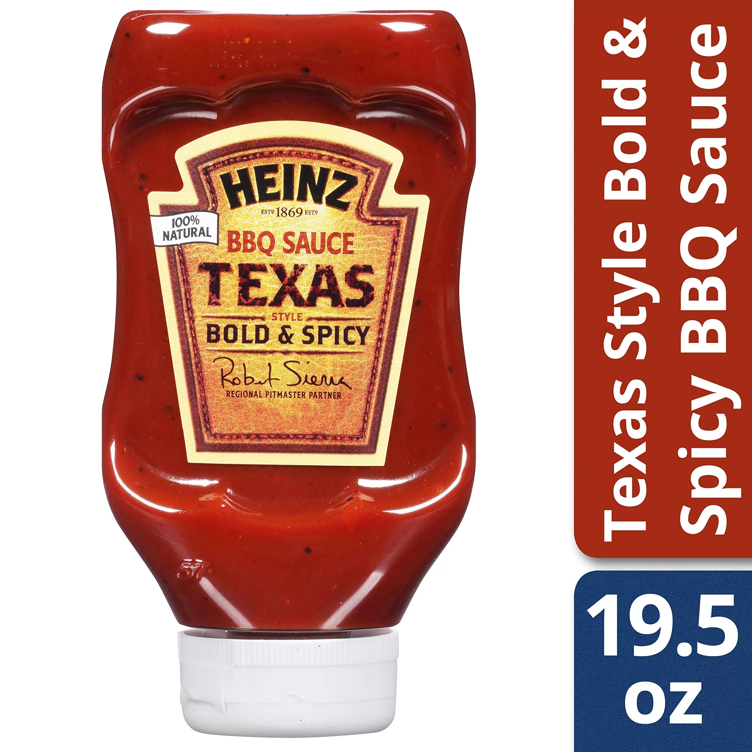 Heinz Texas Sizetyle Bold & Sizepicy BBQ Sizeauce (19.5 oz Bottles, Pack of 6)