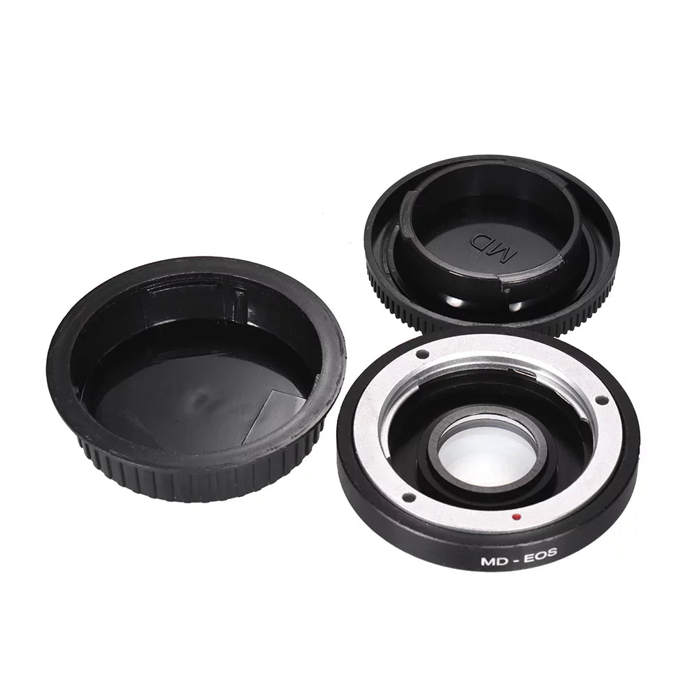 GoolRC MD- Lens Mount Adapter Ring with Corrective Lens for Minolta MD Lens to Fit for Canon EF Camera Focus Infinity