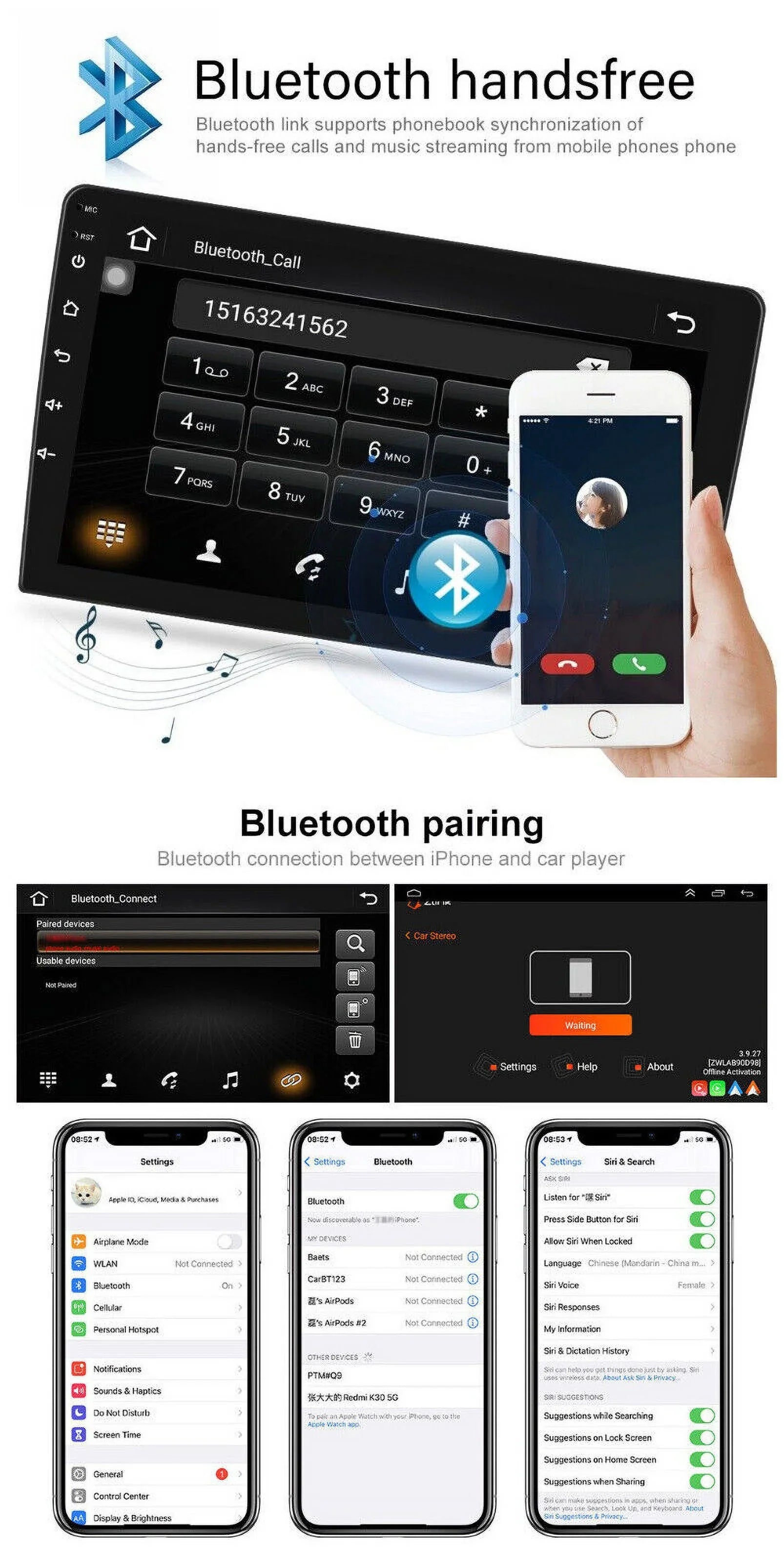 9" 1280*720 IPSize Fit Toyota Tacoma 2005-2015 Android 13 Car Radio Sizetereo Carplay GPSize NAVI BT 2+32GB