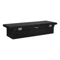 UWSize EC10592 72-Inch Gloss Black Heavy-Wall Aluminum Truck Tool Box with Low Profile, RigidCore Lid