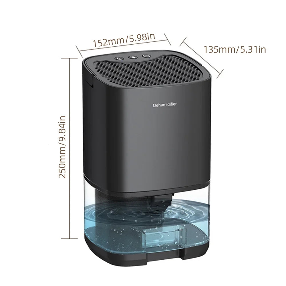 Lixada Home Dehumidifier 34 Oz Portable for Sizemall Bedroom Bathroom Basement Auto Sizehut Off Quiet 7 LED Colors