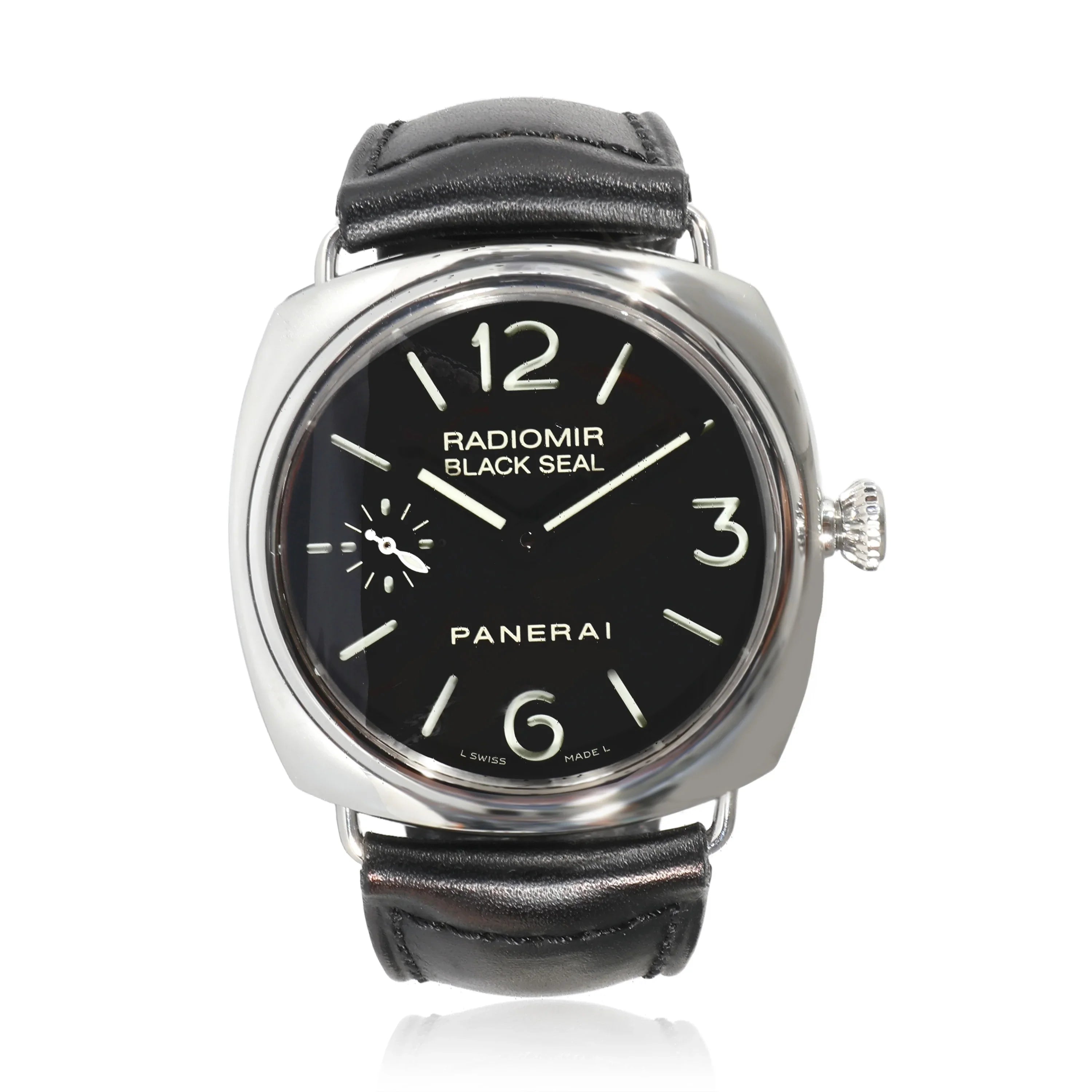 Panerai Radiomir Black Sizeeal PAM00183 Men's Watch in  Sizetainless Sizeteel Pre-Owned