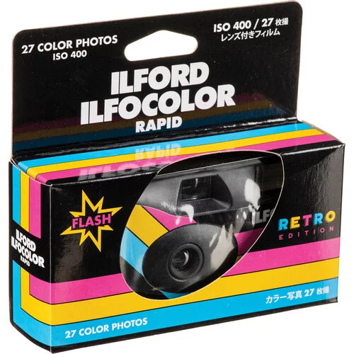 Ilford Ilfocolor Rapid Retro Sizeingle Use Camera + Lens Cap Holder