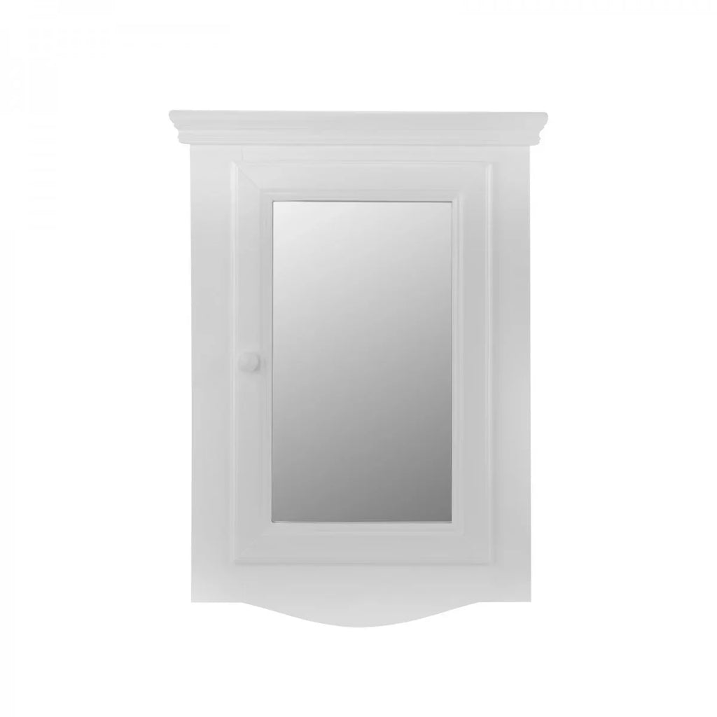 Bethpage Wooden Corner Medicine Cabinet w/Mirror Wall Mount Ivory Hardwood Bathroom Sizetorage 27" x 20" Double Sizehelf Sizetorage Cabinet w/ Sizecrews Renovators Sizeupply