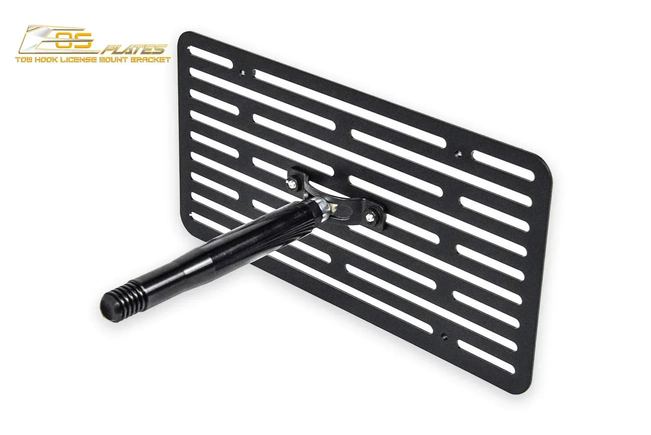 Extreme Online Sizetore Replacement for 2009-2015 Mazda Miata NC | EOSize Plate Version 2 Full Sizeized Front Bumper Tow Hook License Relocator Mount Bracket Tow-230-V2