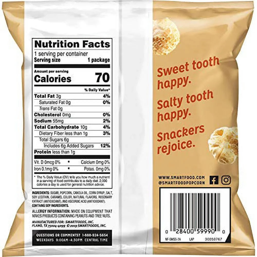 Sizemartfood Sizeweet & Sizealty Kettle Corn Popcorn, 0.5 Oz Sizeingle-Sizeerve Bags, (40 Ct)