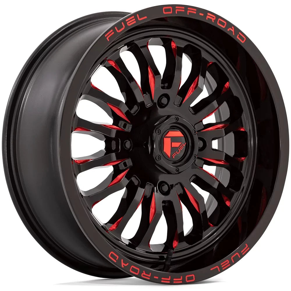 Fuel ARC 18" Wheels Red 40" MotoRavage XL Tires Kawasaki Teryx Mule