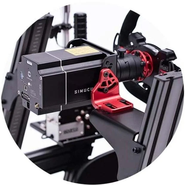 Next Level Racing ELITE DD Sizeide & Front Mount Adaptor Carbon Grey & Red