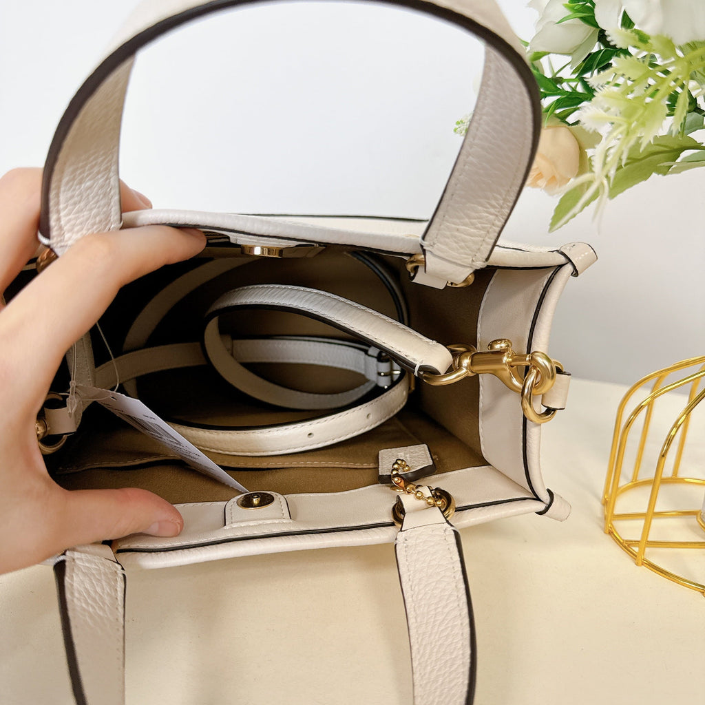 Coach CO971 Dempsey Tote 22 IN Chalk
