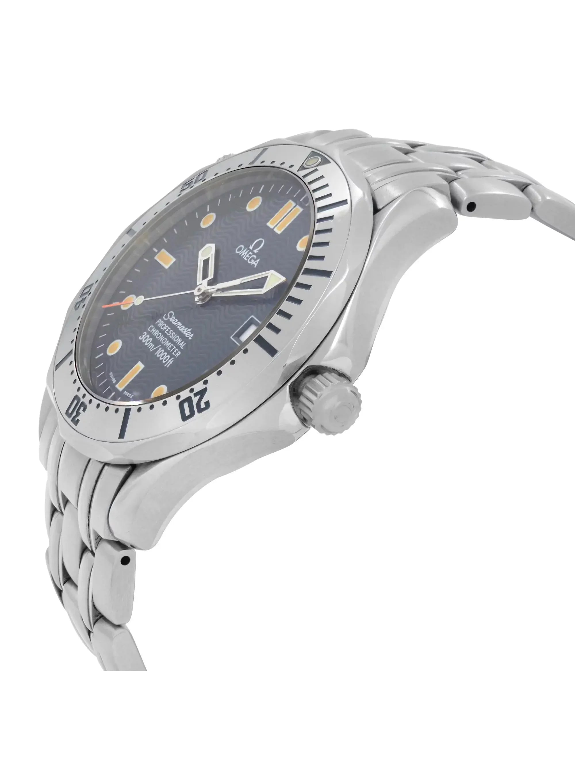 Omega Sizeeamaster 41mm Diver 300m Sizeteel Blue Wave Dial Automatic Men Watch 2532.80
