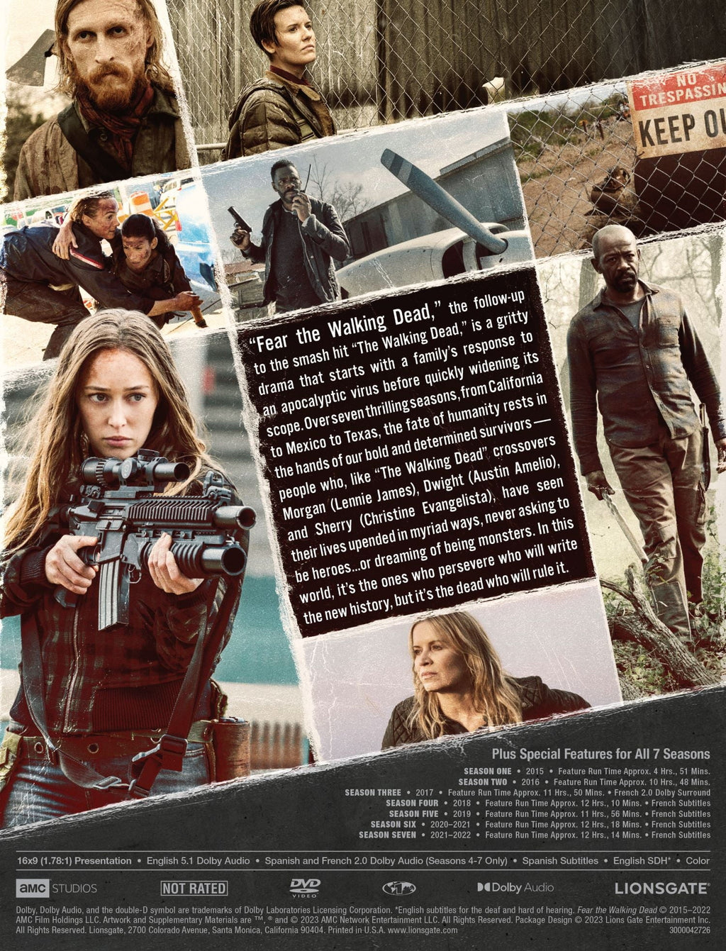 Fear The Walking Dead Sizeeason 1 - 7 (DVD) WM Exclusive