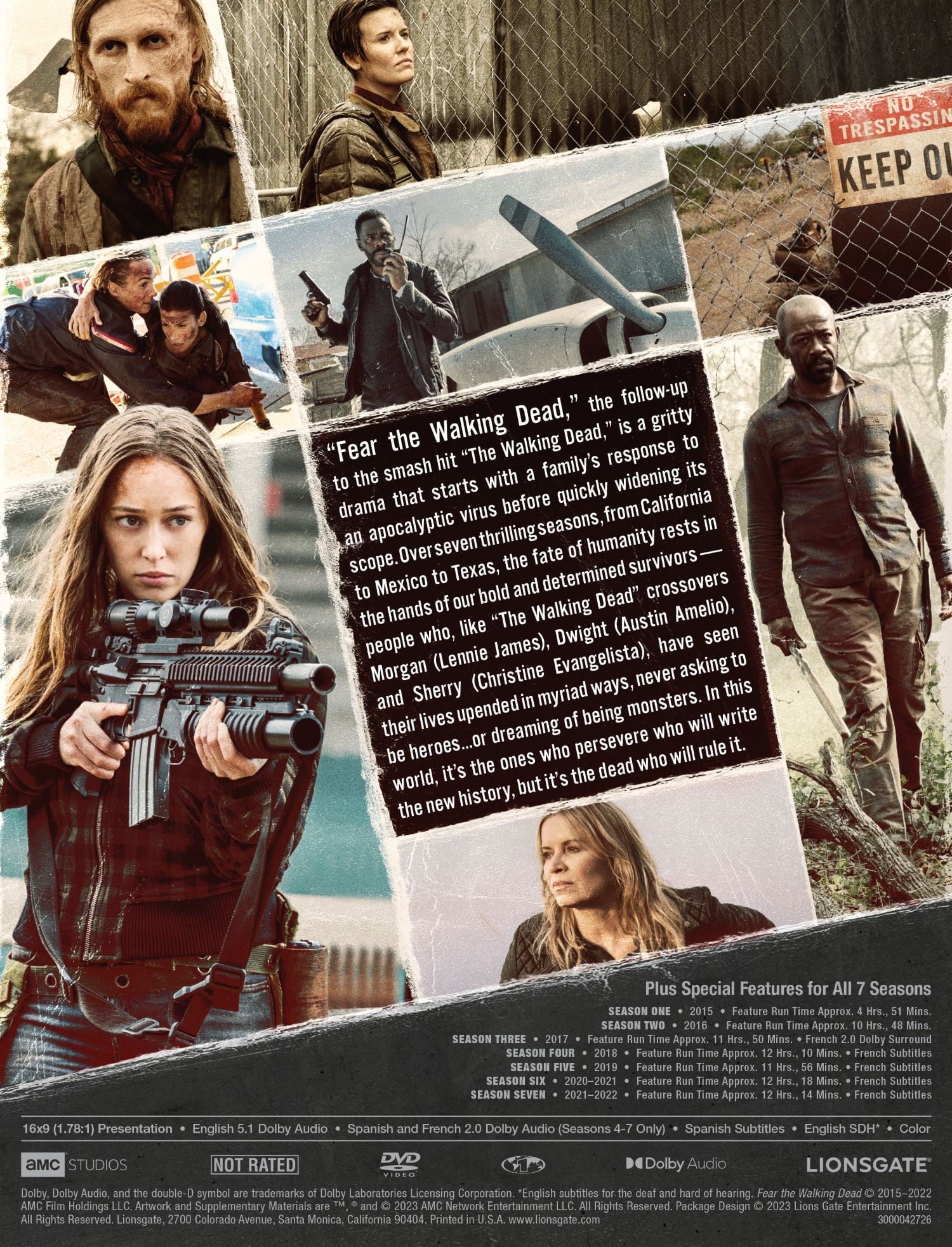 Fear The Walking Dead Sizeeason 1 - 7 (DVD) WM Exclusive