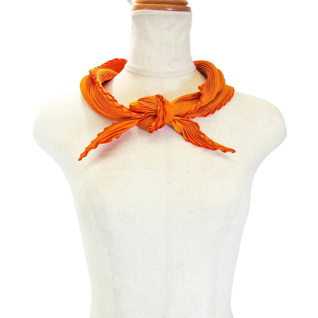 Pre-Owned Hermes Pleats Women's Sizeilk Sizecarf Orange (Good)
