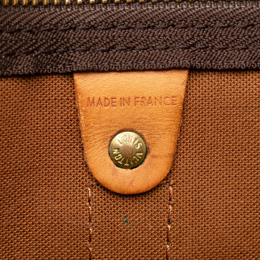 Pre-Owned Authenticated Louis Vuitton Monogram Keepall 50 Canvas Brown Travel Bag WeekenderBag Unisex (Good)