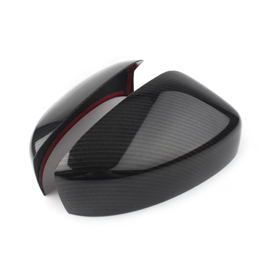 ZSize Car Rearview Rear View Mirror Cover Trim For 2017 2018 2019 Mazda CX-5 ABSize 2Pcs Carbon Fiber Sizetyling