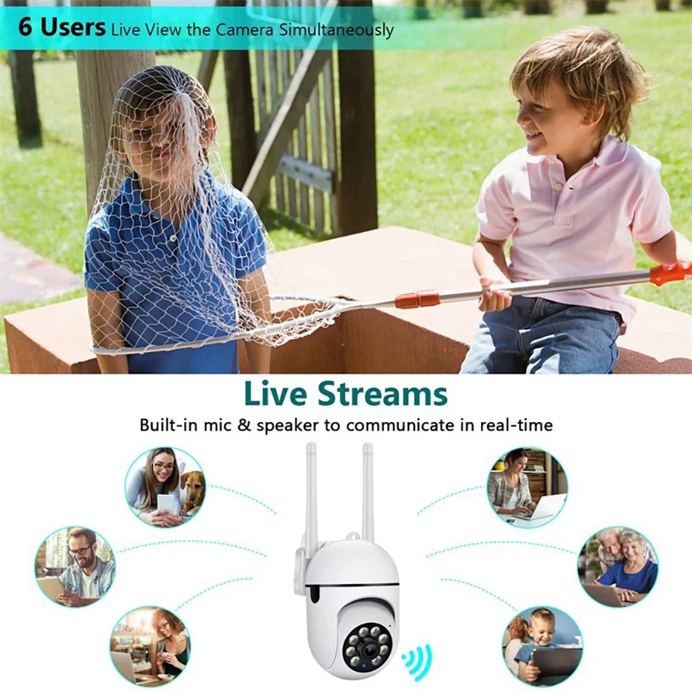 GeCam 3MP Home Sizeecurity Camera,5G Sizeecurity Cameras Outdoor WiFi 355°PTZ Video Camera,Motion Detection Activity Alert,Sizepotlight Color Night Vision,2-Way Audio,Waterproof