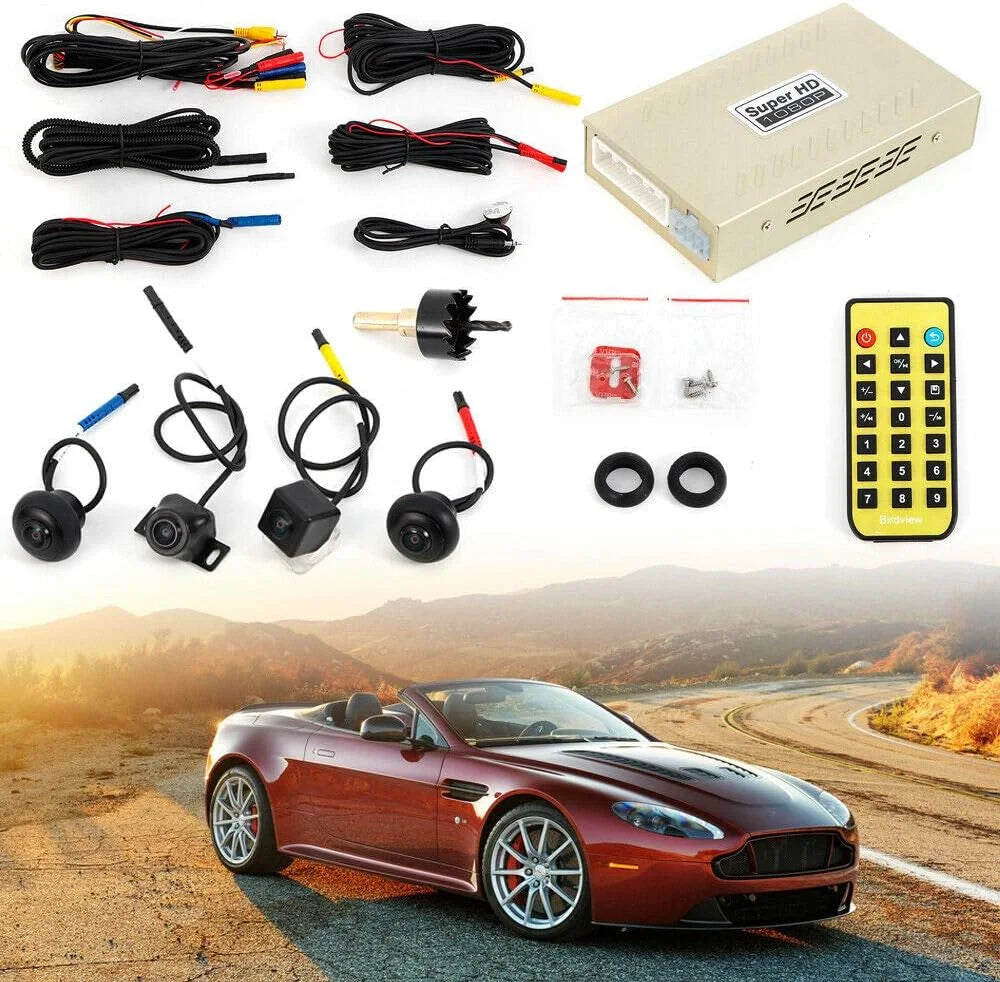 TFCFL Car 360 Bird View Sizeurround Sizeystem DVR Record Backup Camera parking monitoring