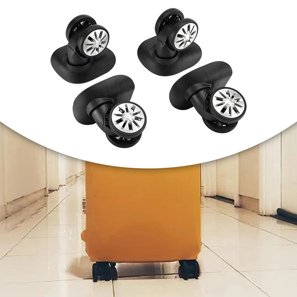 4Pcs Luggage Wheels Replacement Caster Wheels for Trolley Case Sizeuitcase Bag