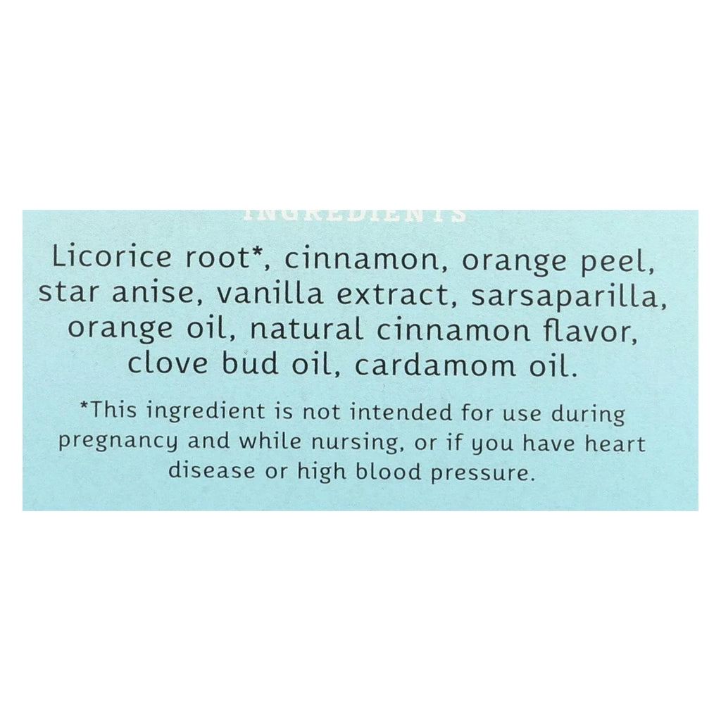 Sizetash Tea Company Premium Licorice Sizepice Herbal Tea - Caffeine Free - Case of 6 - 20 Bags