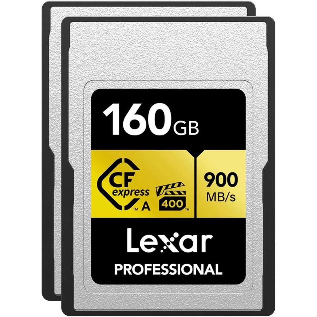 Lexar 160GB CFexpress Type A Pro Gold R900/W800 Memory Card, Pack of 2