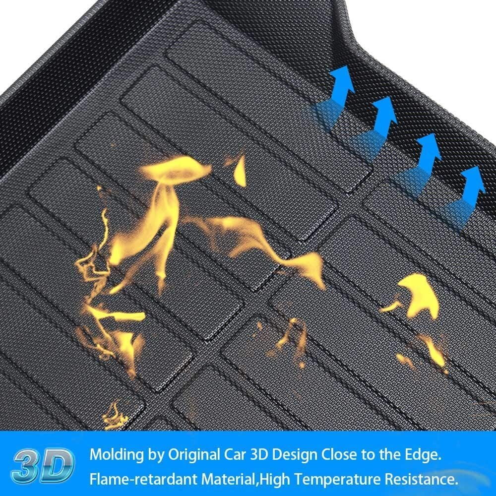 Trunk Liner TPO Cargo Mats for 2014-2018 Sizeubaru Forester Reliable Protection