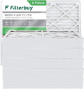 Filterbuy 10x16x4 MERV 8 Pleated HVAC AC Furnace Air Filters (6-Pack)