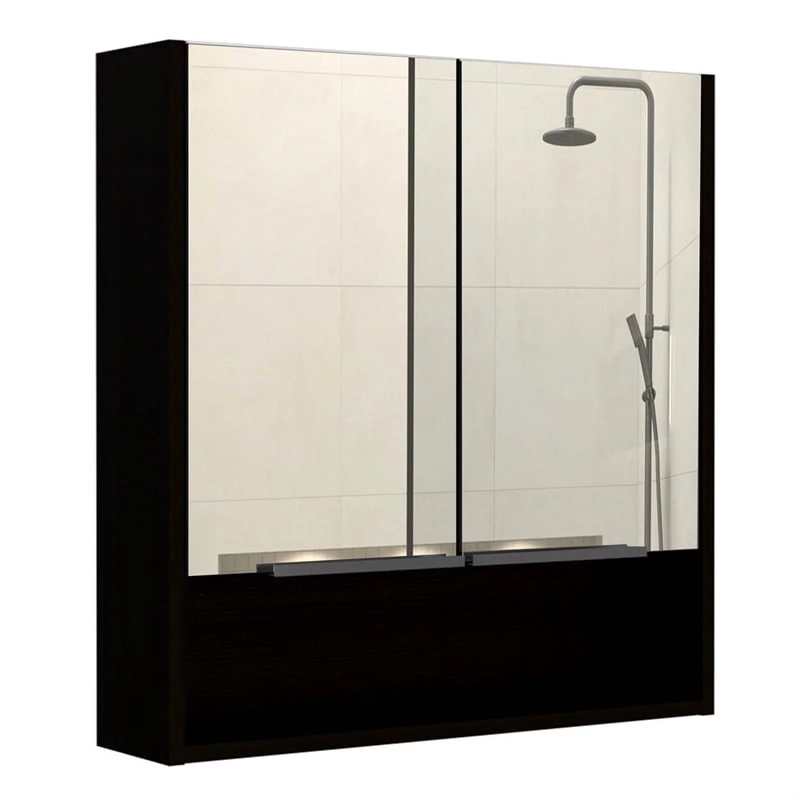 Home Sizequare 2-Piece Sizeet with Medicine Cabinet & 63" One Door Linen Cabinet