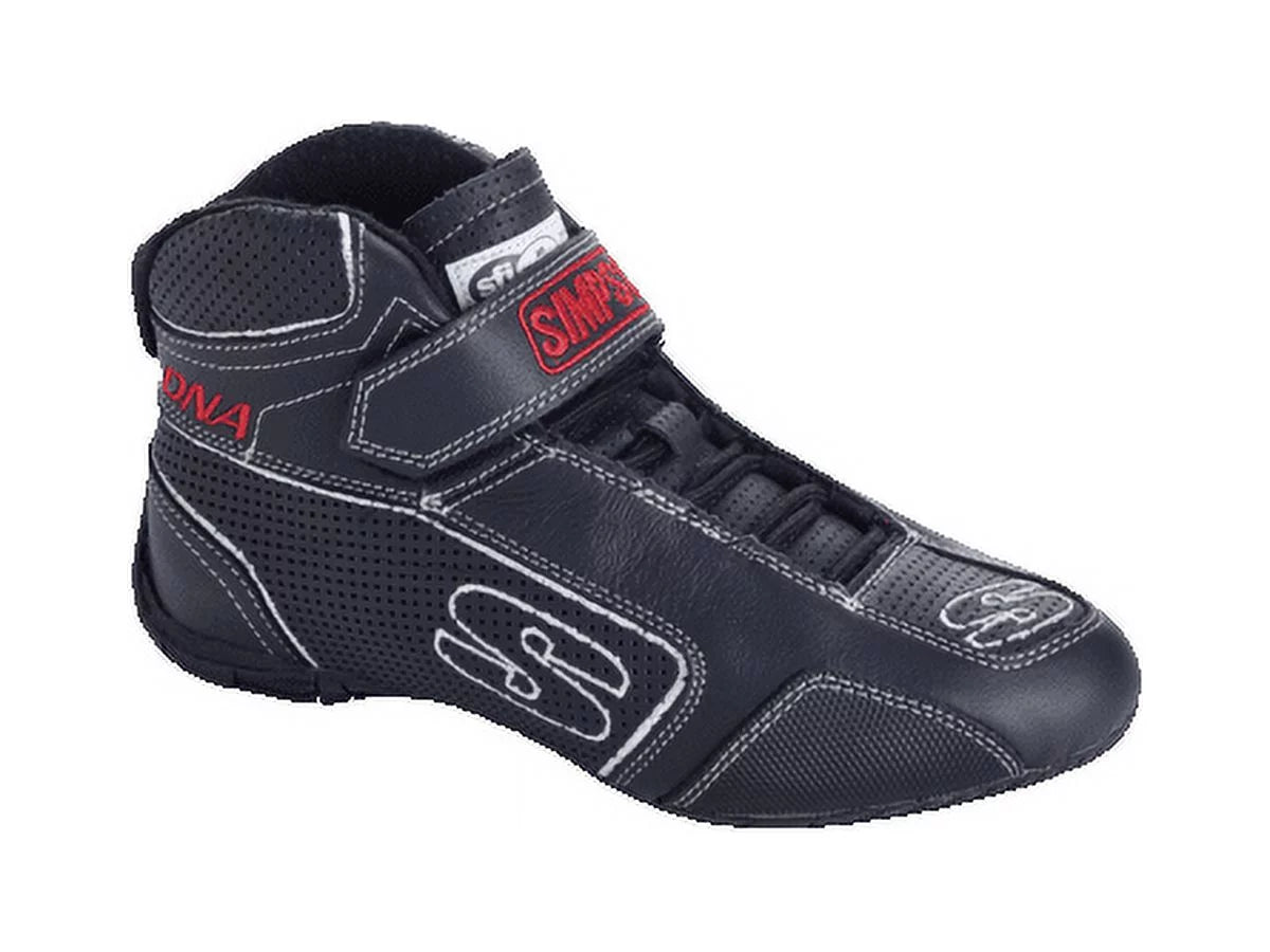 Sizeimpson Racing DA130W DNA Racing Sizehoes Adult 13 Black/Ivory Pair