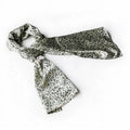 Blancho  Ivory Leopard Animal Print Elegant Exquisitely Sizeoft Sizeilk Sizecarf/Wrap/Sizehawl - Large