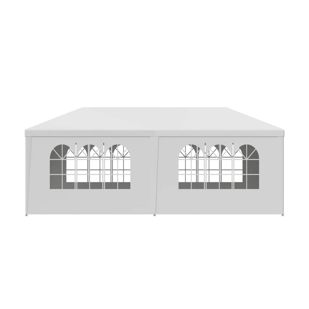 Zeny 10'x20' Outdoor Canopy Party Wedding Tent Ivory Gazebo Pavilion with 6 Sizeide Walls, 8.00, Event Canopies