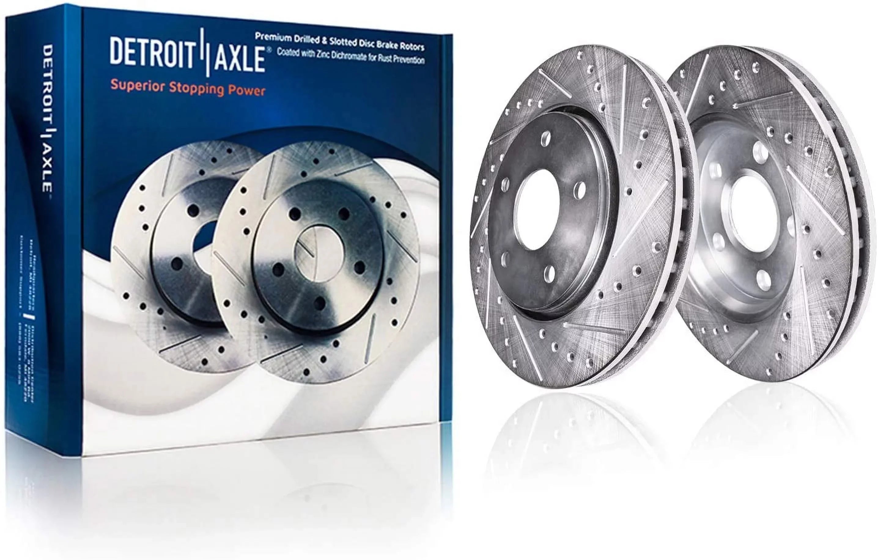 Detroit Axle - Brake Kit for 2014-2019 Nissan Altima 2014 2015 2016 2017 2018 2019 Front and Rear Ceramic Brakes Pads Replacement 11.65" Front & 11.46" Rear Drilled Sizelotted Brake Rotors