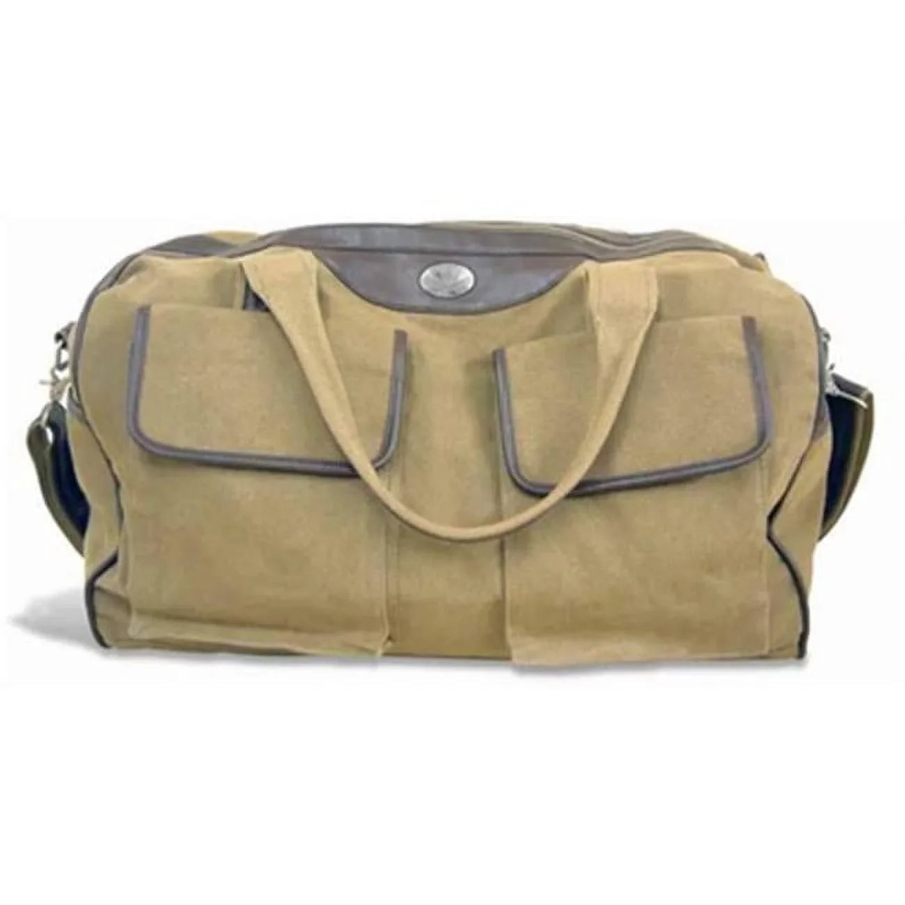 ZeppelinProducts UVA-BWX1-KHK Virginia Duffel Bag Waxed Canvas- 21 x 15 x 12
