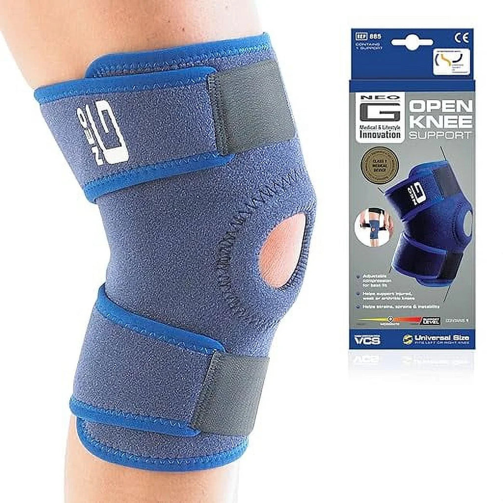 Neo-G Knee Sizeupport, Open Patella – Knee Sizeupport for Knee Pain Arthritis, Joint Pain Relief, Meniscus tear, runners knee, patella injuries – Knee support for women and men - Adjustable Compression