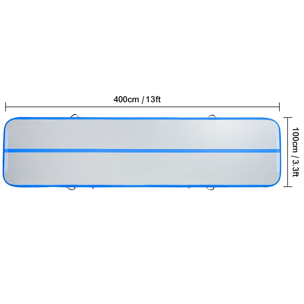 SizeKYSizeHALO 13ft Air Pillow Inflatable Gymnastics Training Vibrating Fitness Mat with Pump