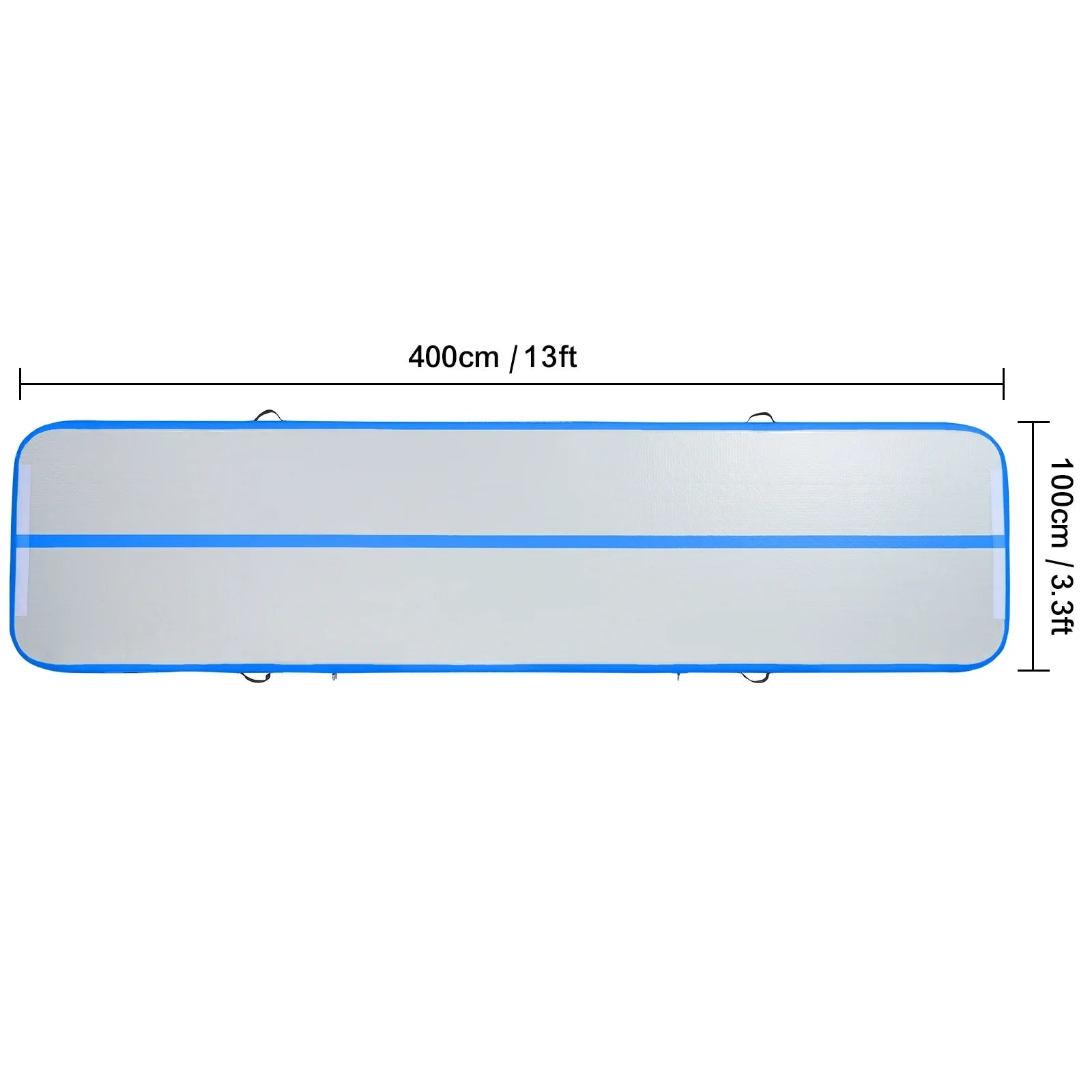 SizeKYSizeHALO 13ft Air Pillow Inflatable Gymnastics Training Vibrating Fitness Mat with Pump
