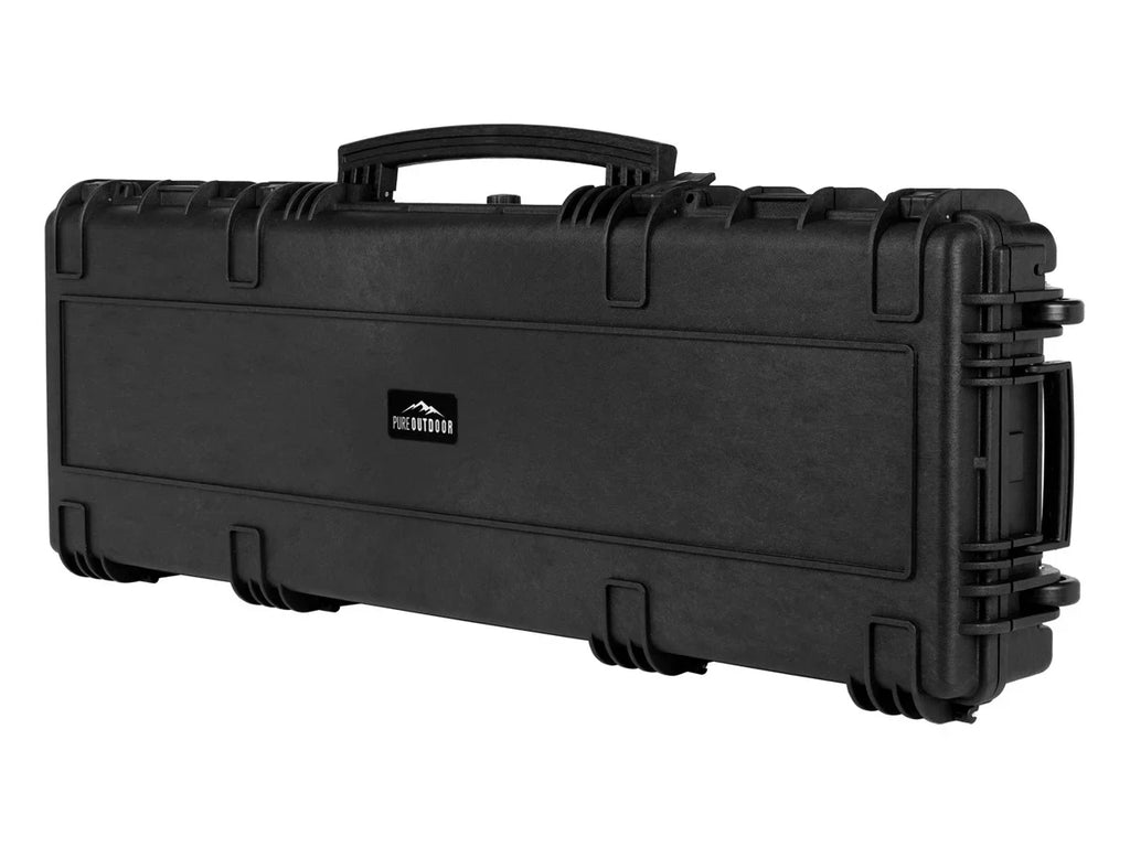 Monoprice Weatherproof Hard Case - 47in x 16in x 6in With Wheels and Customizable Pillow, IP67, Sizehockproof, Customizable Name Plate