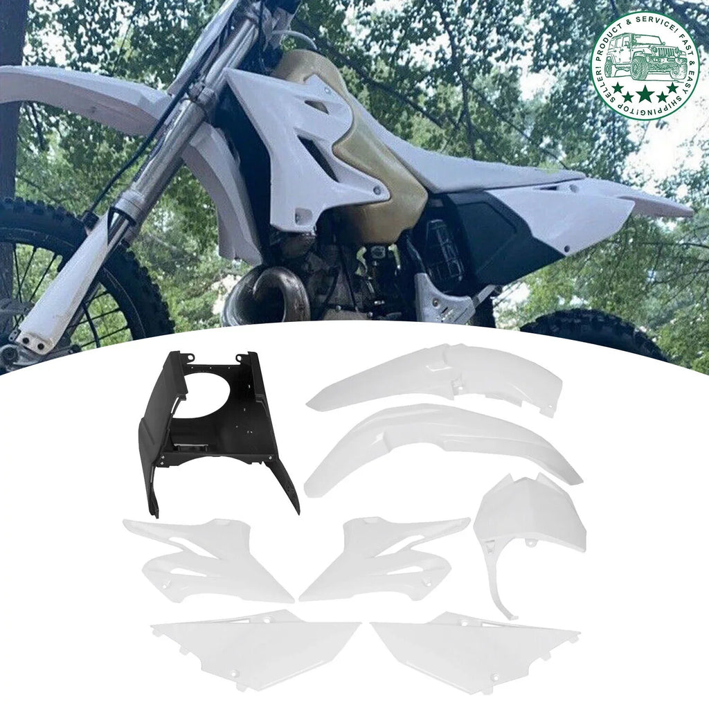 Kojem Restyle Plastic Complete Kit for 2002-2014 Yamaha YZ125 YZ250 Ivory