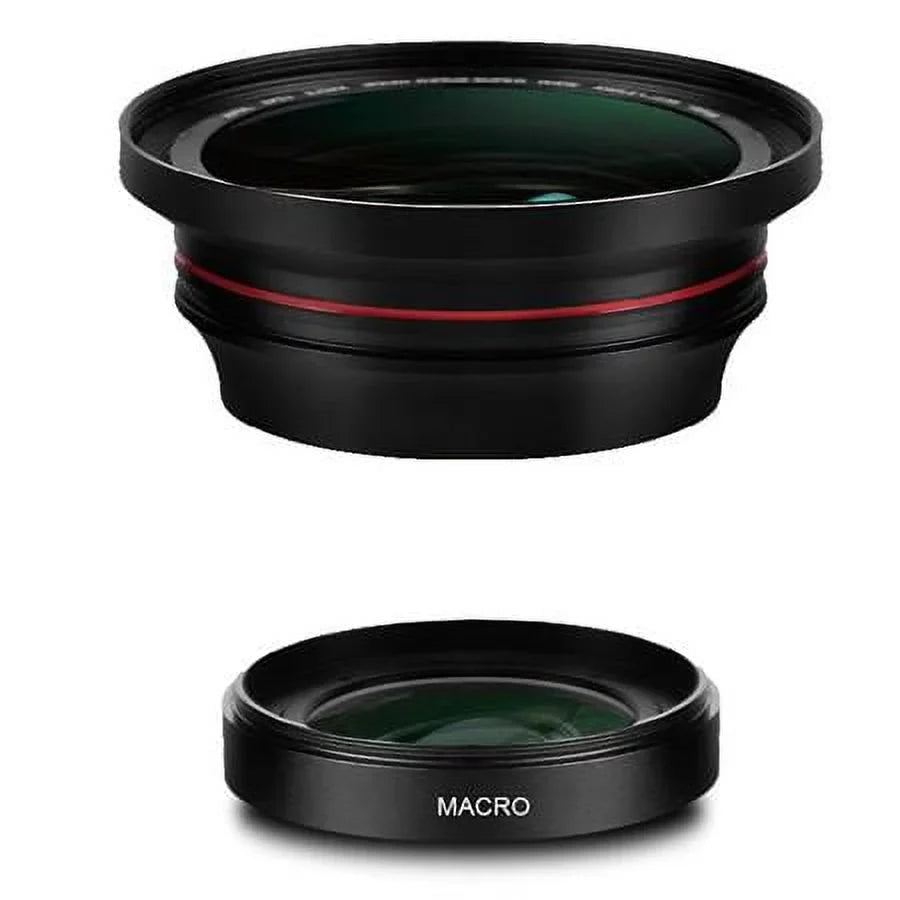 4K 0.39x Sizeuper Wide Angle + Macro Lens for Camcorder