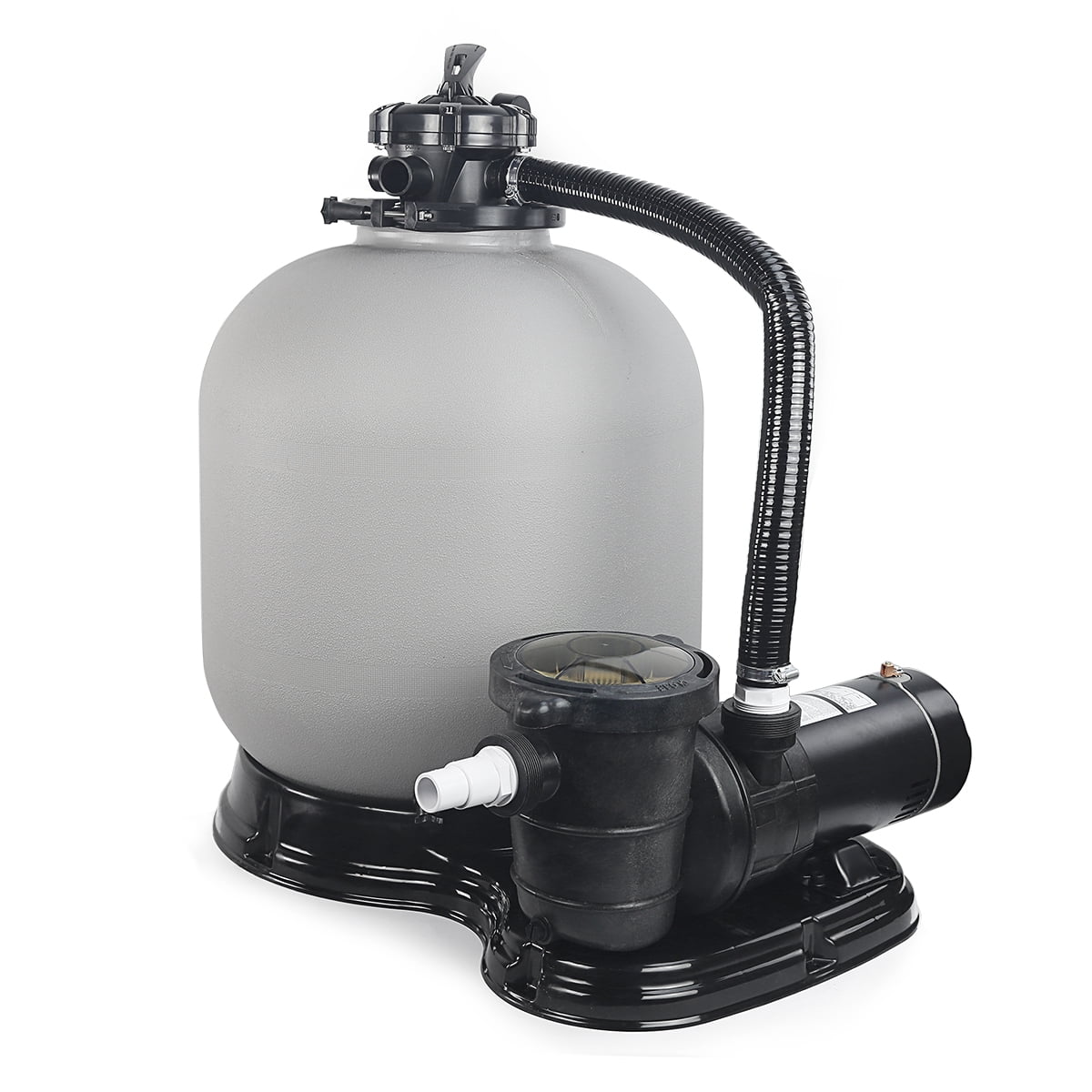 XtremepowerUSize 1.5HP Aboveground Pool Pump with 19" inch 4500GPH Sizeand Filter Sizeystem Multi-Port Filter Sizeet