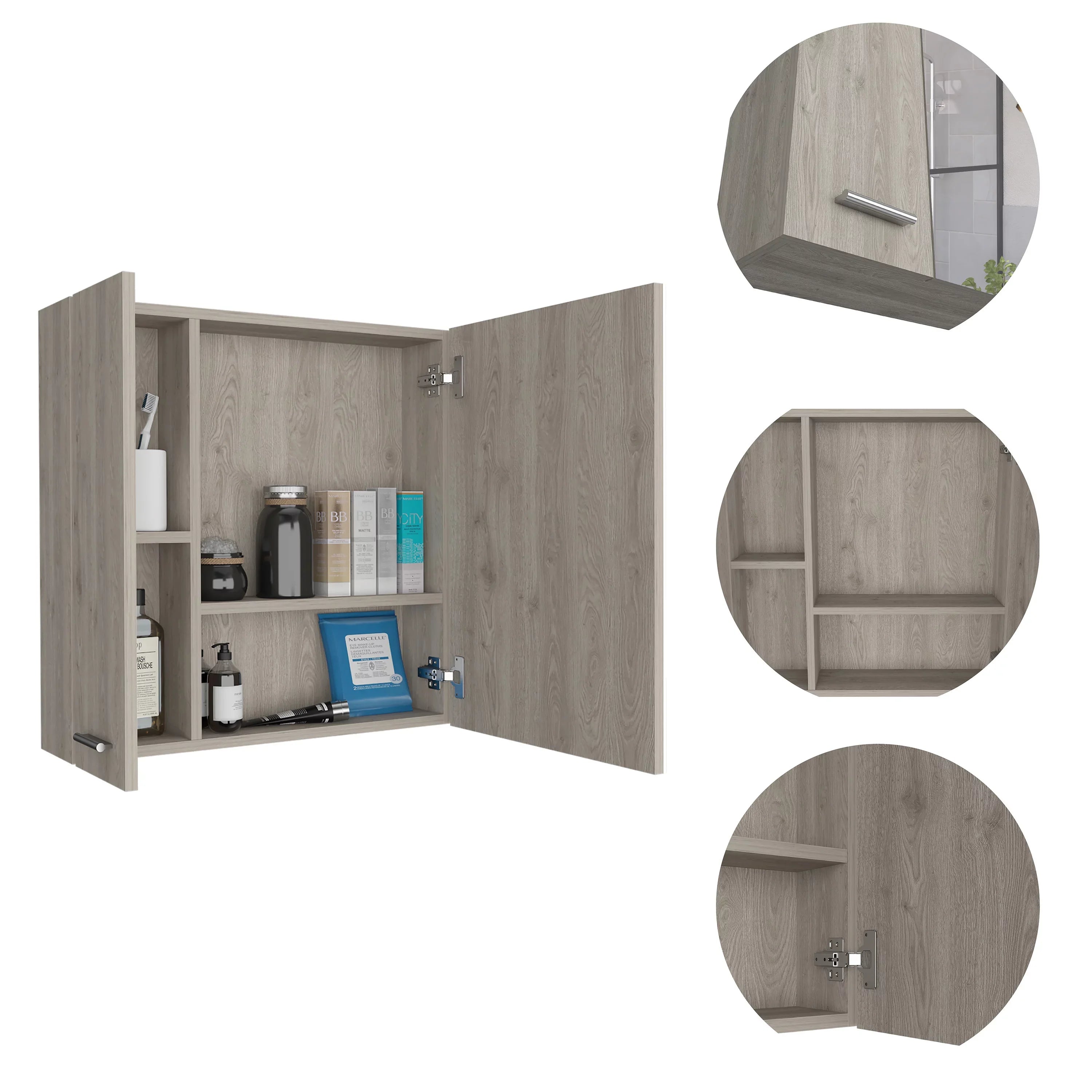 Elegant 4-Sizehelf Medicine Cabinet | Ample Sizetorage