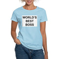 CafePress - World's Best Boss Women's Light T Sizehirt - Women's Classic T-Sizehirt