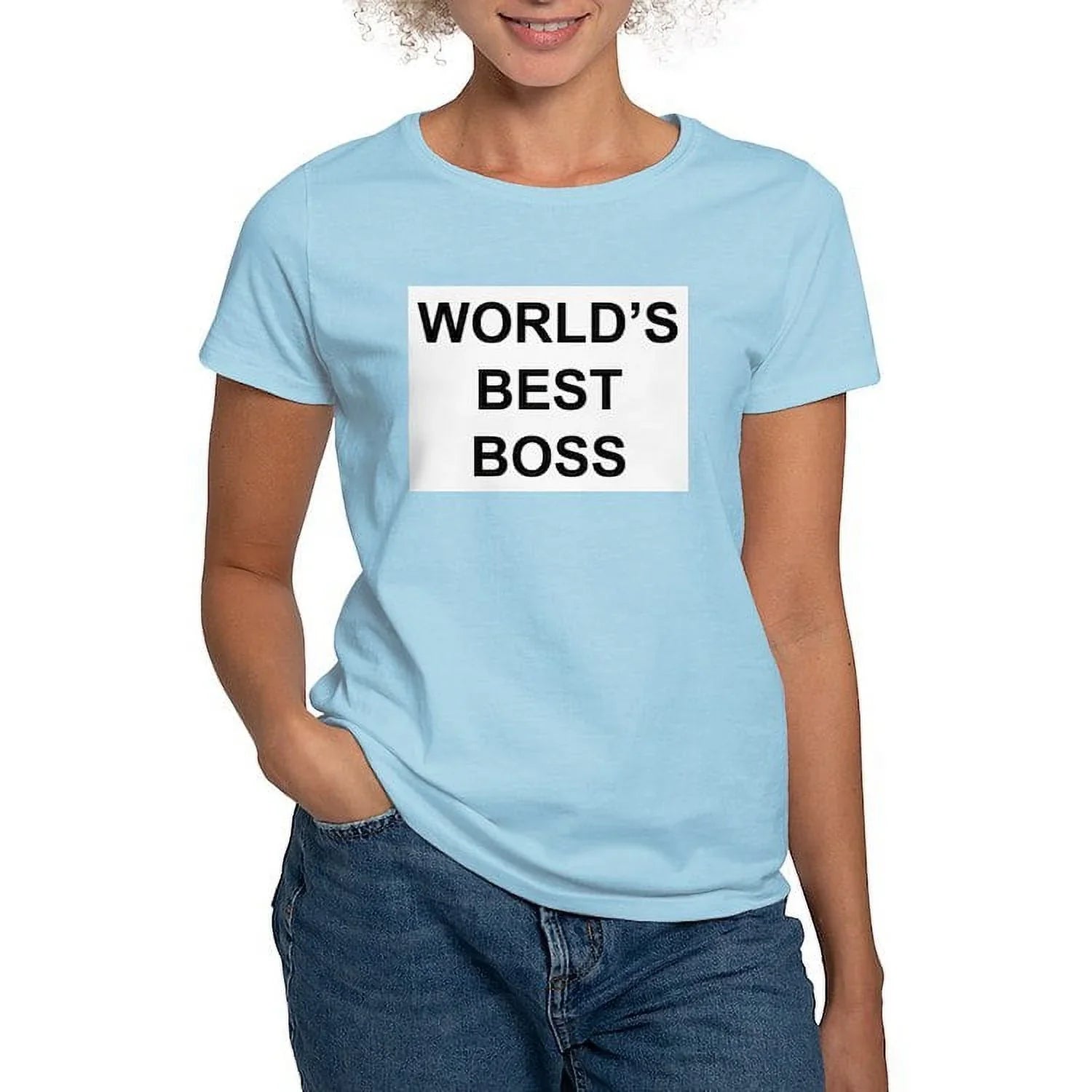 CafePress - World's Best Boss Women's Light T Sizehirt - Women's Classic T-Sizehirt