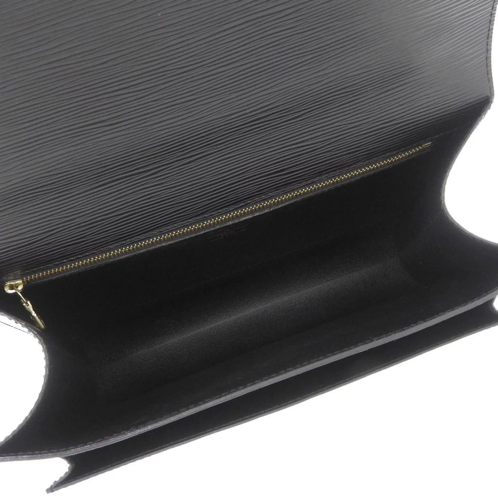 Authenticated Used Louis Vuitton LOUISize VUITTON Epi Monceau 2WAY Bag Noir M52122